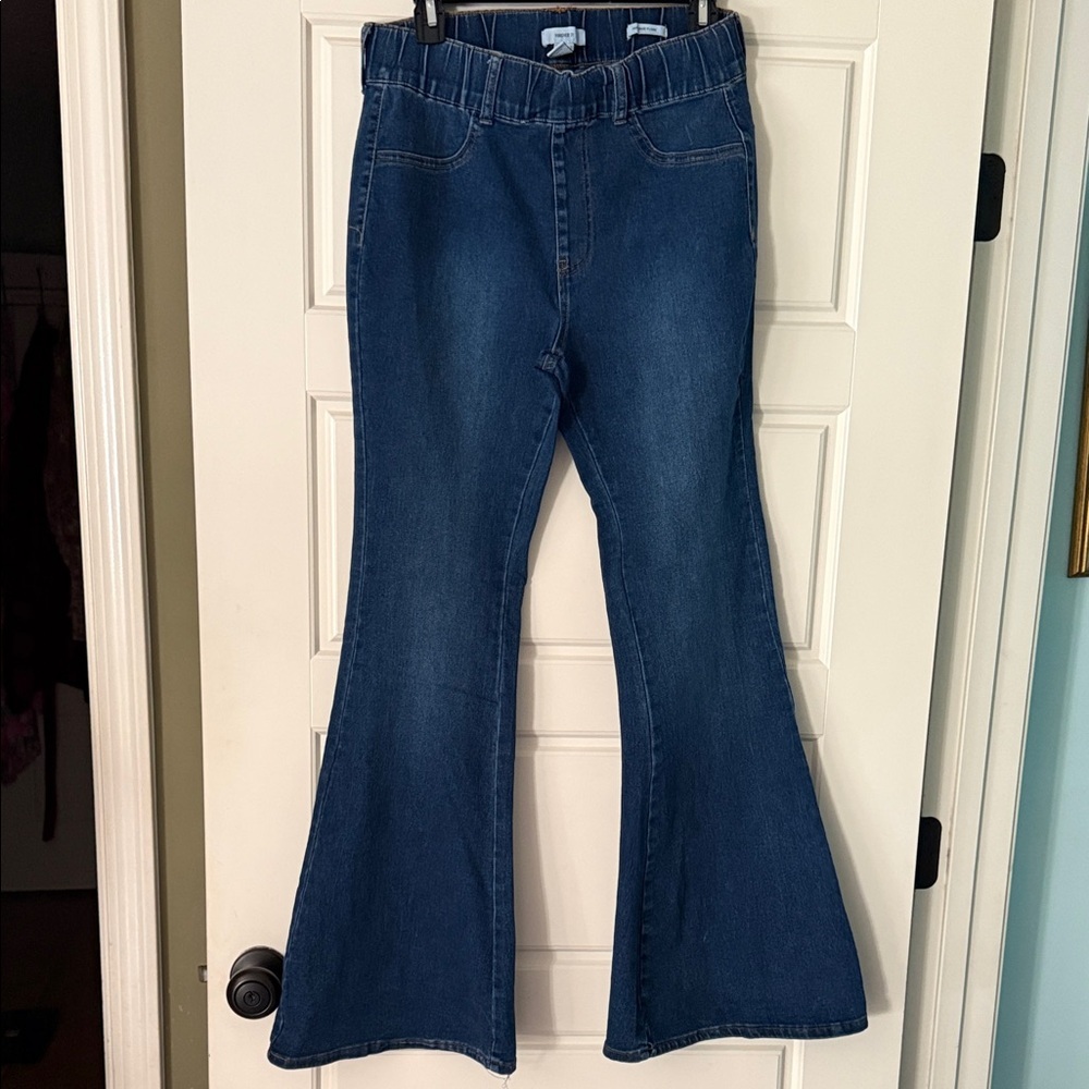 Forever 21 Dark Blue Flare Jeans